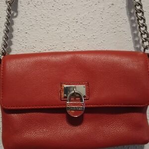 COPY - Calvin Klein Red Leather Crossbody Bag